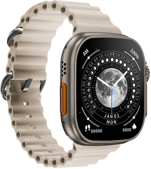 ZD8 Ultra Max Smartwatch with Heart Rate Monitor (Silver)