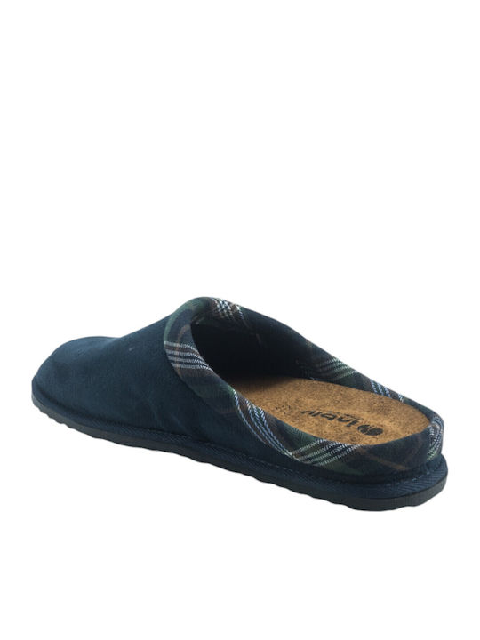 Herren Hausschuhe Blau Geschlossene Ferse