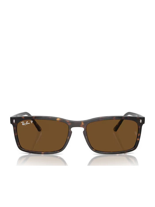 Ray Ban Men's Sunglasses with Brown Tartaruga Plastic Frame and Brown Lens RB4435 902/57