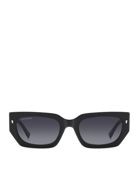 Dsquared2 Icon Γυναικεία Γυαλιά Ηλίου με Μαύρο Κοκκάλινο Σκελετό και Μαύρο Ντεγκραντέ Φακό ICON 0017 807