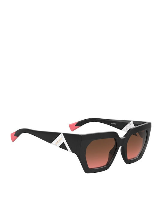 Missoni Women's Sunglasses with Black Plastic Frame and Brown Gradient Lens