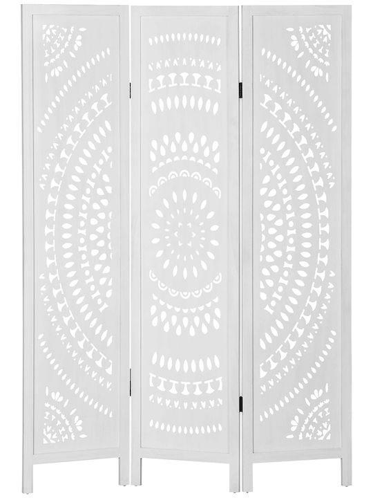 HomCom Διακοσμητικό Παραβάν Ξύλινο 120x170cm
