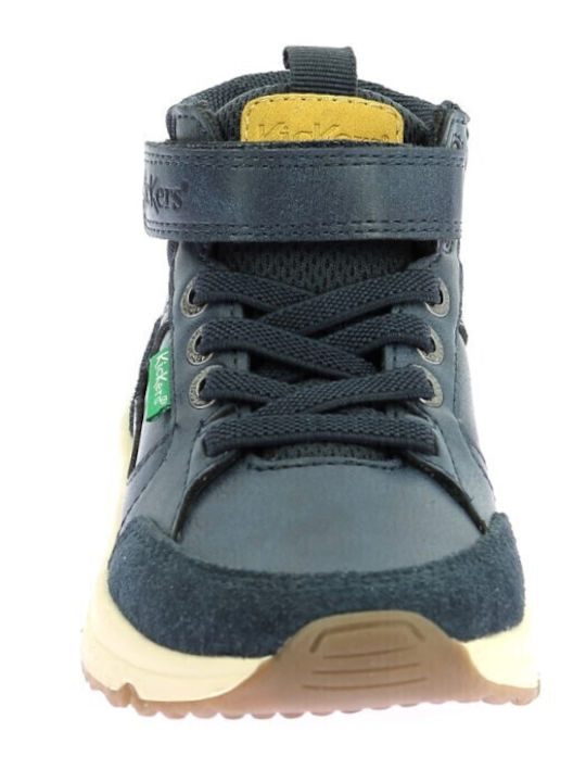 Kids Sneakers High Anatomic with Scratch Blue
