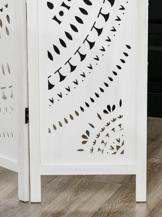 HomCom Διακοσμητικό Παραβάν Ξύλινο 120x170cm