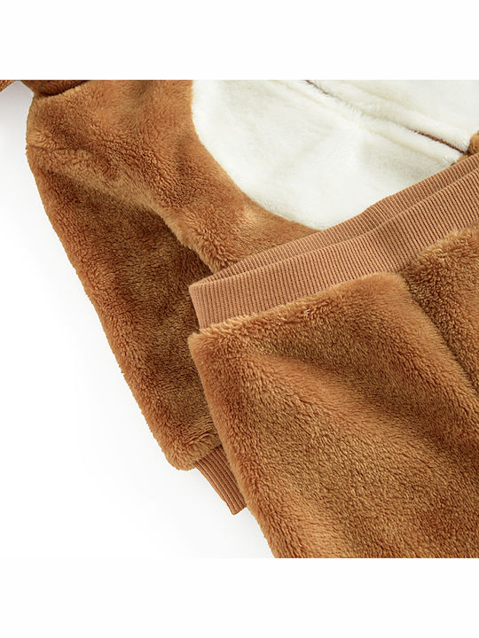 Kids' Set with Pants Winter 2pcs Coffee