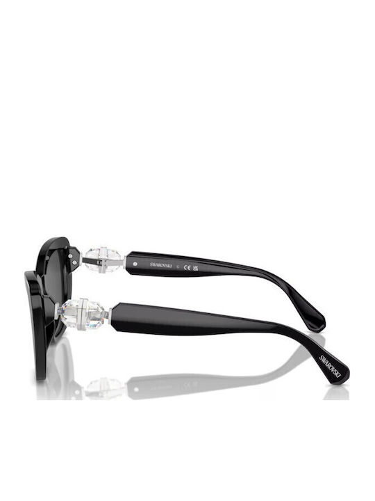 Swarovski Feminini Ochelari de soare cu Negru Cadru și Negru Lentilă SK6018 100187