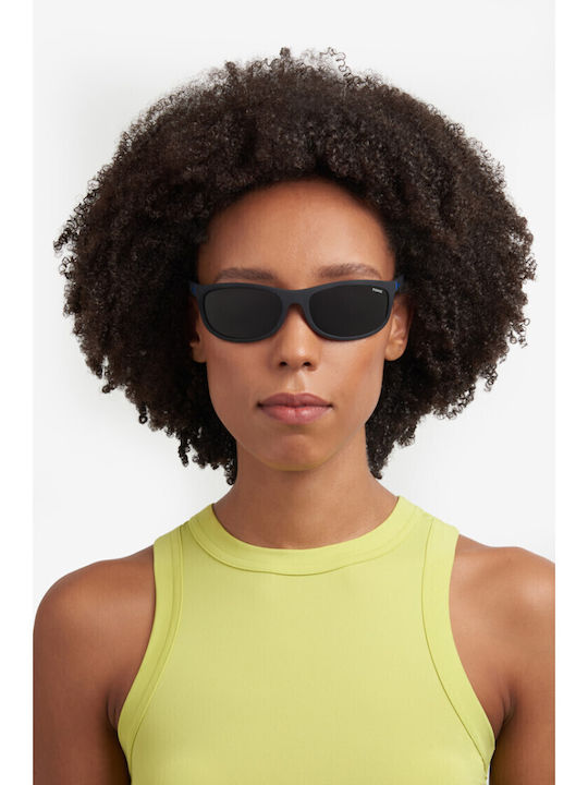 Polaroid Men's Sunglasses with Black Plastic Frame and Black Lens