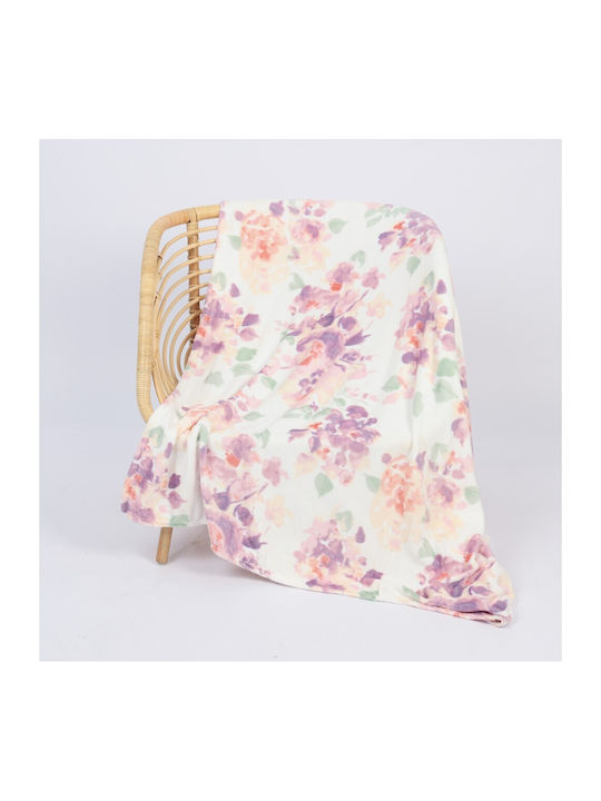 Coral Κουβέρτα Fleece Υπέρδιπλη 220x240εκ. Coral