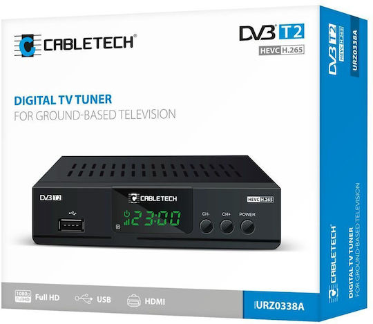 Cabletech DM-0338A Ψηφιακός Δέκτης Mpeg-4 SD (480p) Σύνδεσεις SCART / HDMI / USB