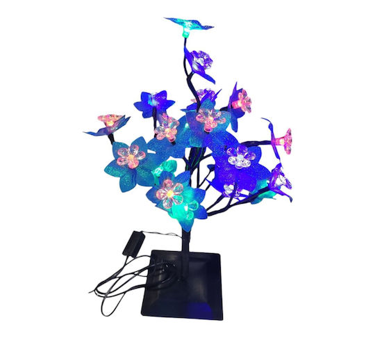 Christmas Decorative Illuminated Cherry Tree Natural Appearance 40cm Blue Tree