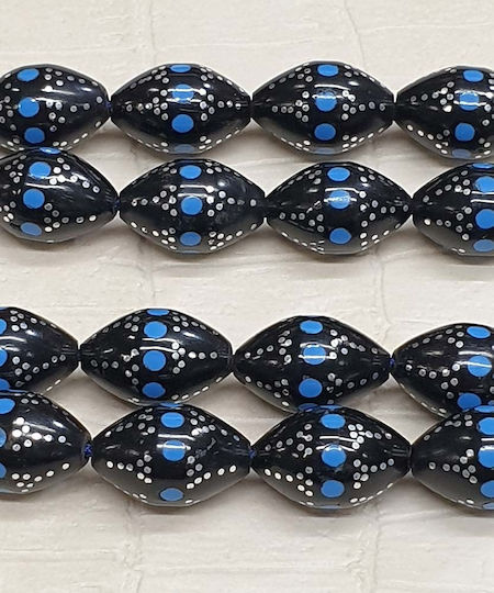 Roloi Komboloi Ebony Worry Beads Multicolour 34cm