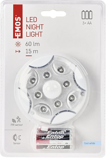 Emos LED Night Light Switch with Battery Powered and Motion Sensor 1pcs