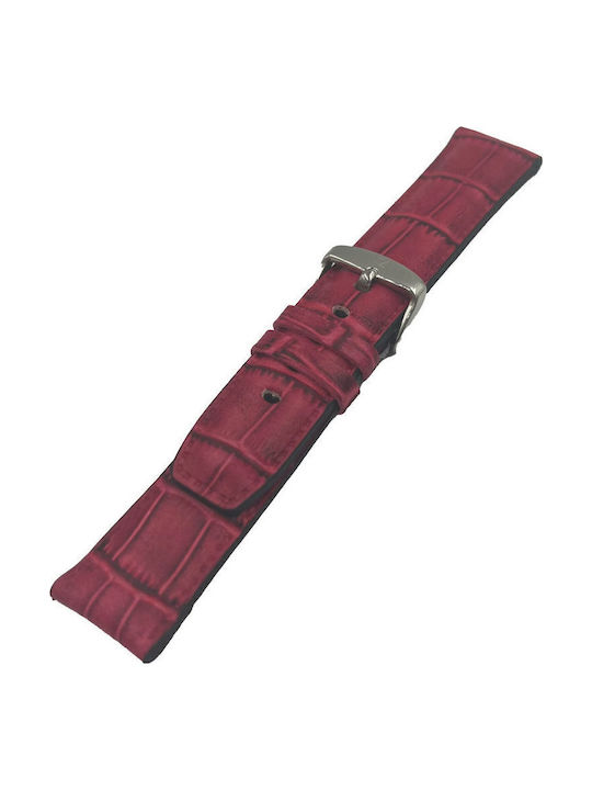 ByLeather Δερμάτινο Λουράκι Μπορντό 18mm