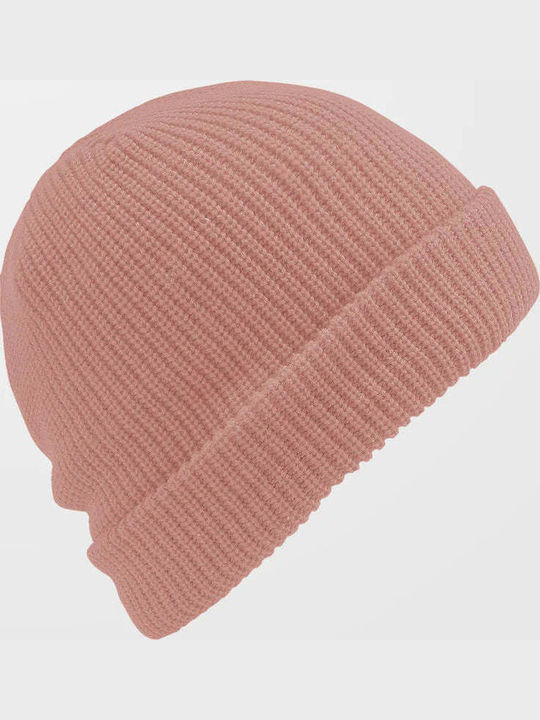Beanie Γυναικείος Σκούφος με Rib Πλέξη σε Μωβ χρώμα