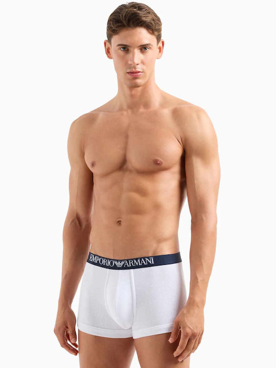 Emporio Armani Men's Boxers 2Pack Dark Blue, White