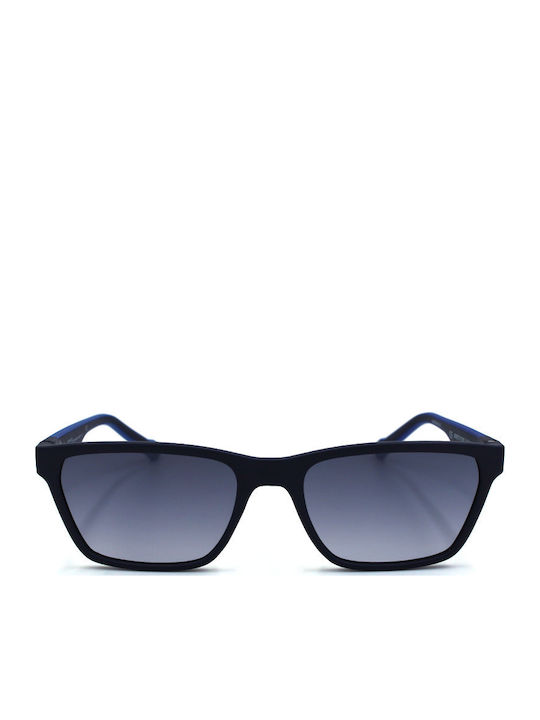 adidas Men's Sunglasses with Navy Blue Plastic Frame and Blue Gradient Mirror Lens AOR027-019000