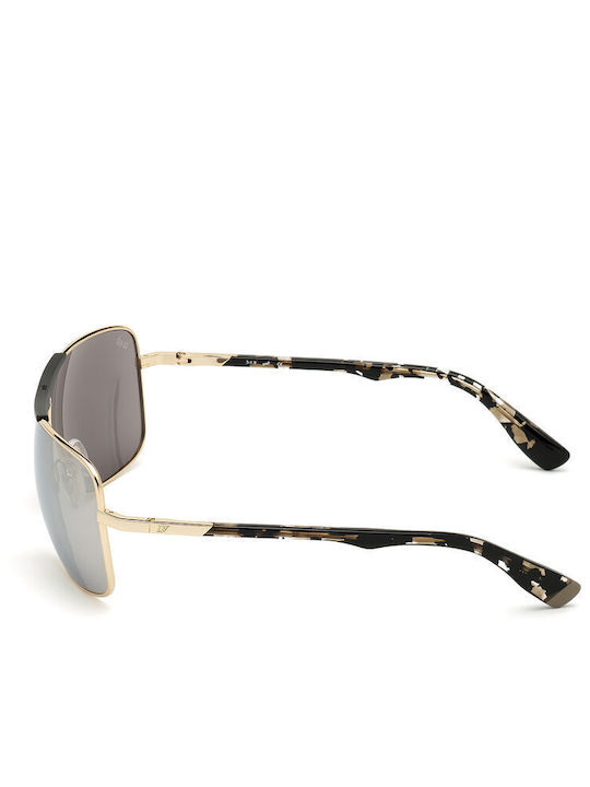 Web Men's Sunglasses with Gold Metal Frame and Gray Lens WE0280 32C