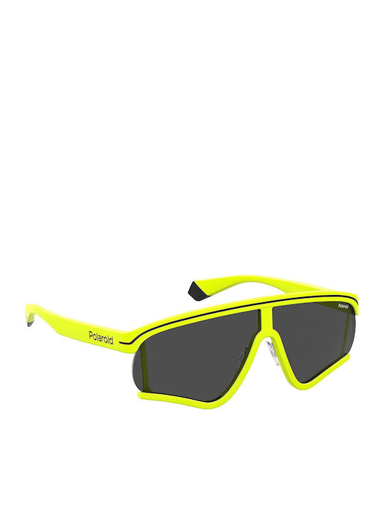 Polaroid Unisex Ochelari De Soare Cu Ramă Din Plastic Galbenă Și Lentile Polarized Gri PLD MSGM2/G 4CWM9