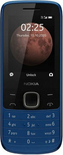 Nokia 225 4G (2024) Dual SIM Mobile with Buttons Dark Blue