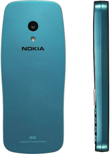 Nokia 3210 Dual SIM Κινητό με Κουμπιά (Αγγλικό Μενού) Scuba Blue