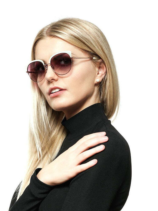 Web WE0271 33Z Women's Sunglasses with Rose Gold Metal Frame and Pink Gradient Lens WE0271 33Z