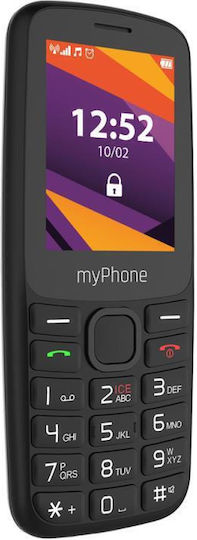 MyPhone 6410 Dual SIM Κινητό με Μεγάλα Κουμπιά (Αγγλικό) Μαύρο