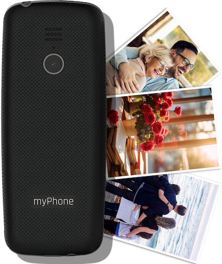 MyPhone 6410 Dual SIM Κινητό με Μεγάλα Κουμπιά (Αγγλικό) Μαύρο