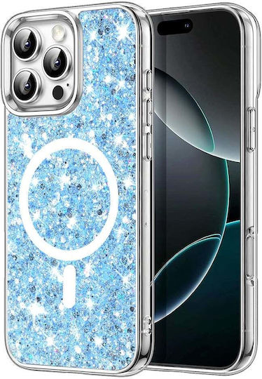 Techsuit Sparkly Glitter Back Cover Albastru (iPhone 16 Pro)