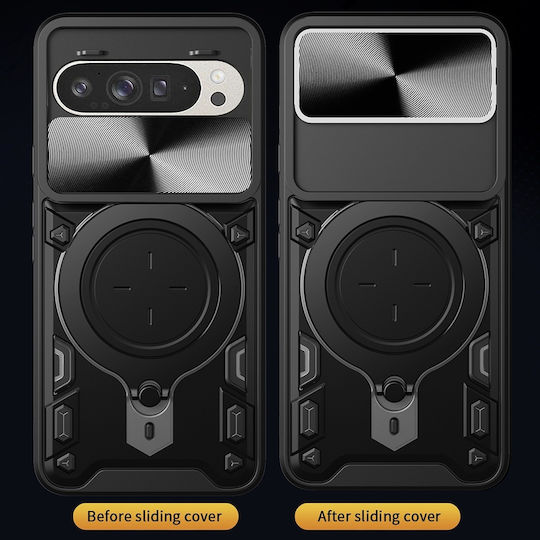 Techsuit Camguard Pro Back Cover Σιλικόνης Μαύρο (Google Pixel 9 / 9 Pro)