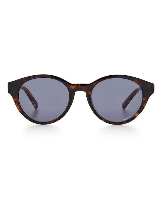 Missoni Women's Sunglasses with Brown Tartaruga Plastic Frame and Gray Lens MIS 0030/S 2OK/IR