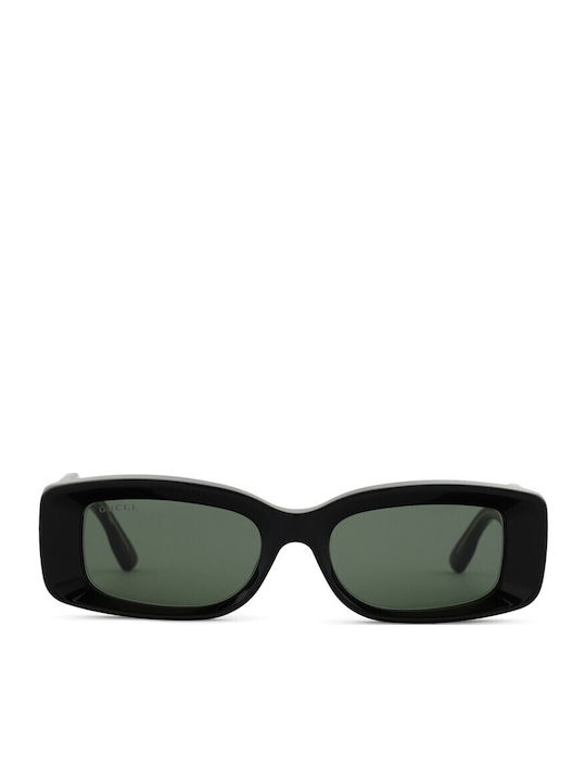 Gucci Unisex Sunglasses With Black Horn-Rimmed Frame And Grey Lens GG1528S 001