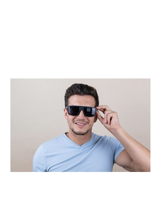 Tommy Hilfiger Unisex Ochelari De Soare Cu Ramă Neagră Din Plastic Și Lentile Gri