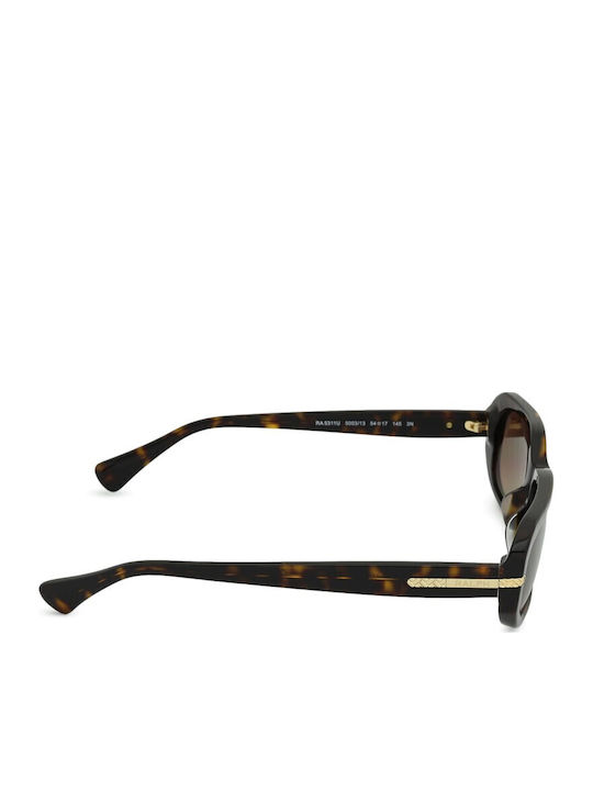 Ralph Lauren Women's Sunglasses with Brown Tartaruga Plastic Frame and Brown Gradient Lens RA5311U-500313