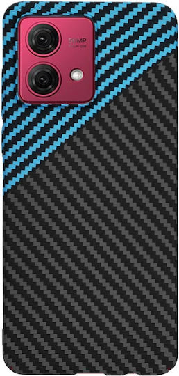 Techsuit Carbon Back Cover Σιλικόνης Μπλε (Moto G84)