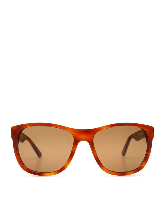 Quiksilver Austin Γυαλιά Ηλίου Καφέ με Κοκκάλινο Σκελετό