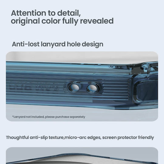 Nillkin Nature Tpu Pro Umschlag Rückseite Silikon Blau (iPhone 16)