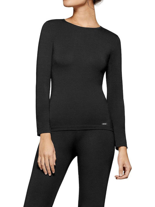 Impetus Damen Thermo Langarmshirt Schwarz