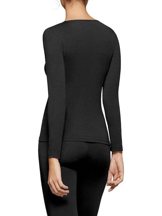 Impetus Damen Thermo Langarmshirt Schwarz