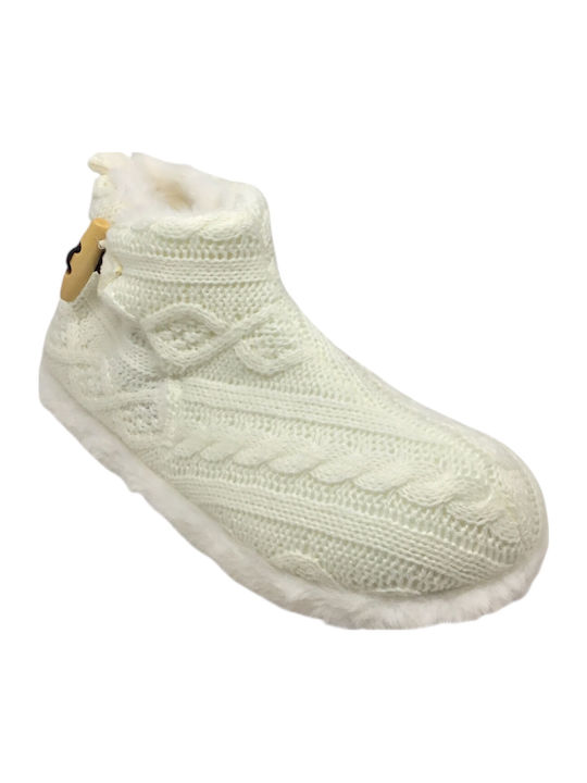 DE TRENTO I Closed Women's Slippers White