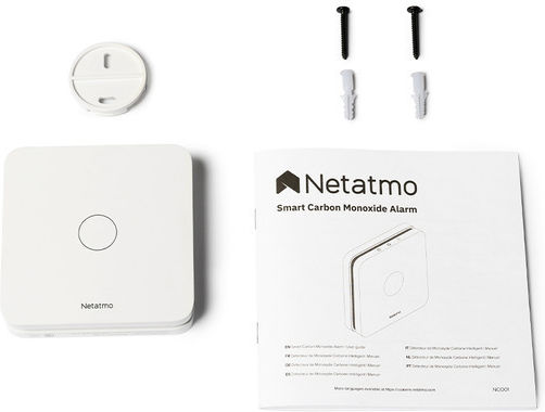 Pachet Netatmo Homekit cu Senzor Inteligent de Monoxid de Carbon și Senzor Inteligent de Fum