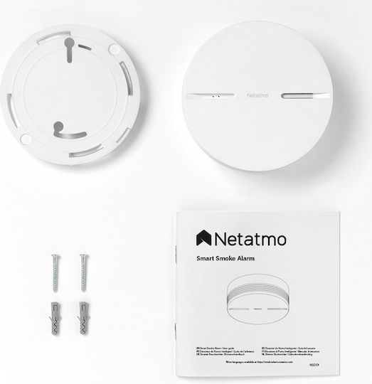 Pachet Netatmo Homekit cu Senzor Inteligent de Monoxid de Carbon și Senzor Inteligent de Fum