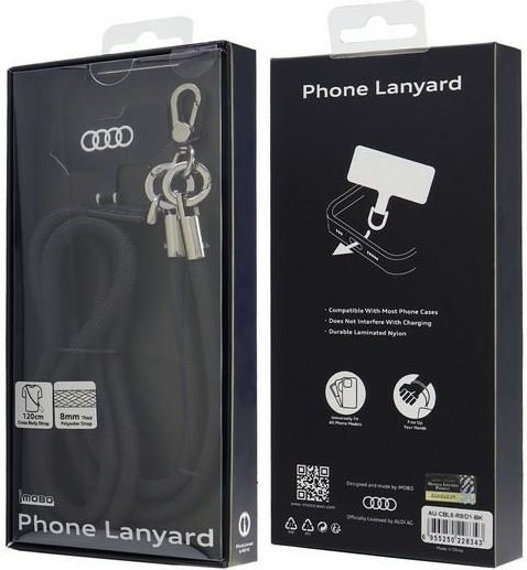 Audi Curea de încheietura mâinii pentru telefoane mobile Negru