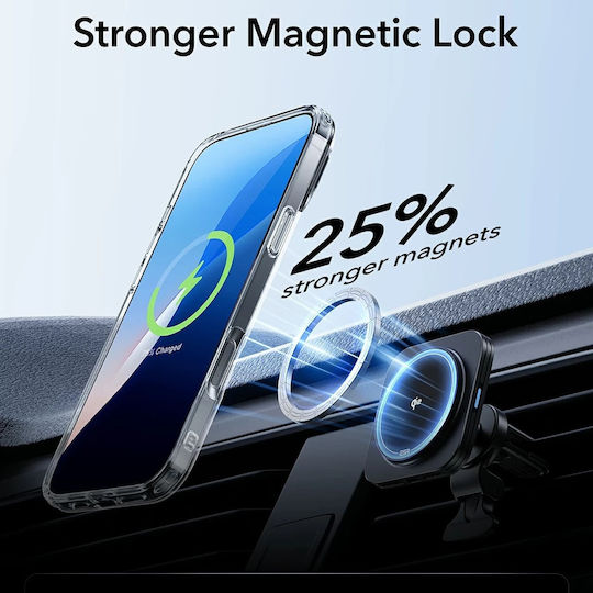 ESR Classic Hybrid Halolock Kickstand Umschlag Rückseite Metallisch Gray (iPhone 17 Pro Max / iPhone 17 Pro / iPhone 16 Pro Max)