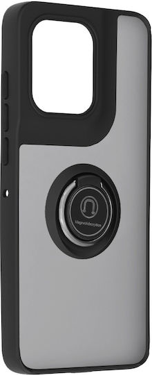 Techsuit Glinth Umschlag Rückseite Silikon Schwarz (Motorola Edge 50 Neo / Edge 60 Neo)