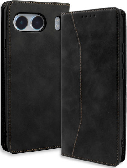 Bodycell Book Piele artificială / Piele Negru (OnePlus Nord 4)