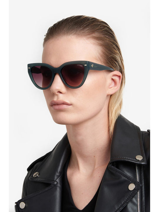 Carrera Damentränenbrille mit Grünen Horn umrandeten Rahmen und Gray Verlaufsfarbe Gläser 3017/S 1ED/HA
