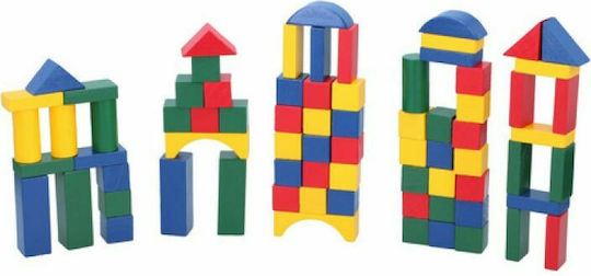 Marionette Wooden Toys Τουβλάκια Ξύλινα για 3+ Ετών 75τμχ