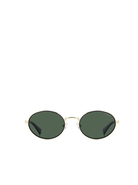 Polaroid Men's Sunglasses with Gold Metal Frame and Green Lens PLD6228/S/X 2M2/19