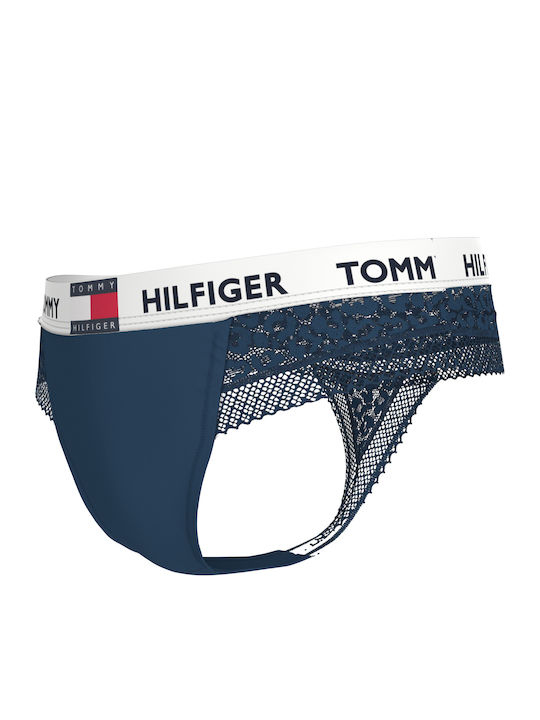Damen Zeichenfolge mit Spitze Blue