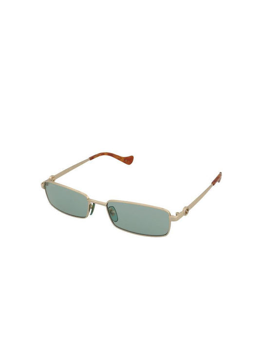 Gucci Sunglasses with Gold Metal Frame and Green Lens GG1600S 003